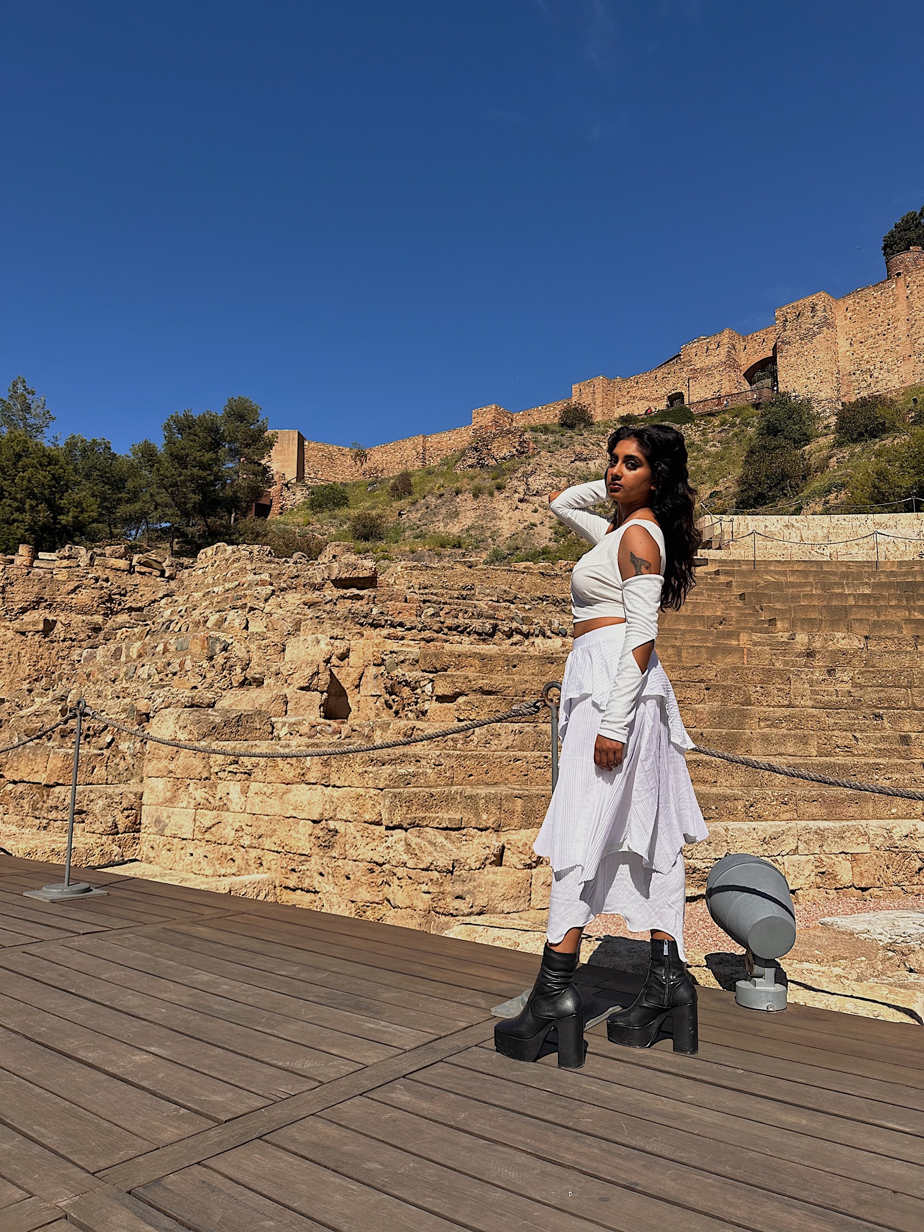 Asymmetrical top styling image one